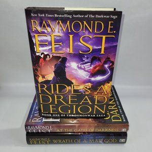 Raymond Feist Book Club Hardcover Demonwar Saga 3 Novel Trilogy Set